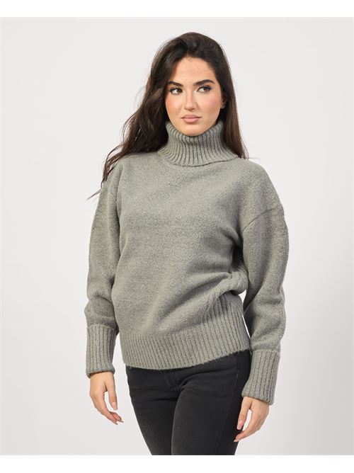 Pull ? col roul? en maille Silvian Heach SILVIAN HEACH | GPA24322LUGREY MOURNING DOVE